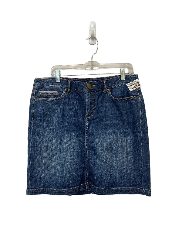 Blue Denim Skirt Mini & Short Eddie Bauer, Size 10