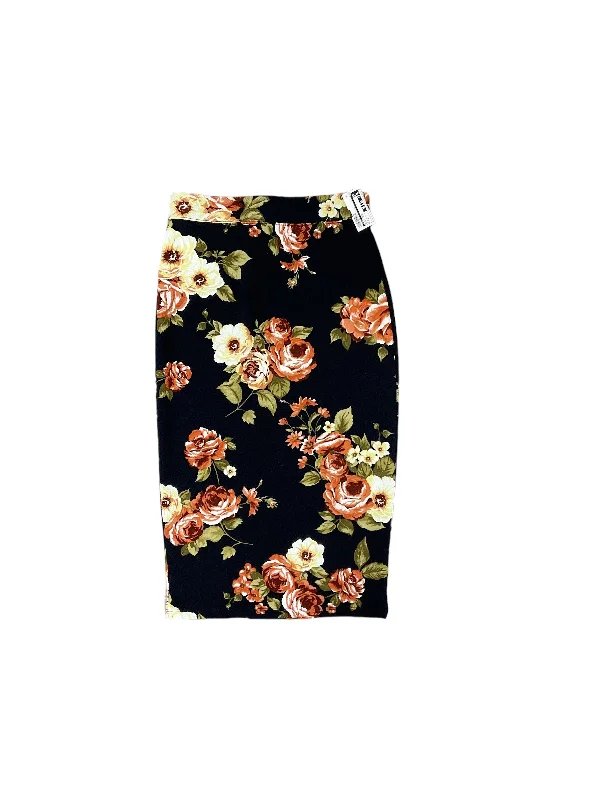 Floral Print Skirt Midi Iris, Size S