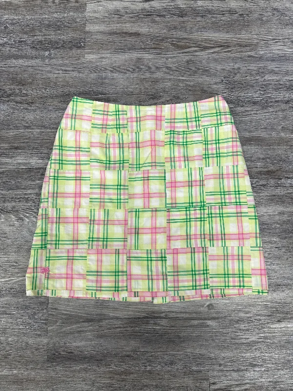 Green & Pink Skirt Midi Lilly Pulitzer, Size 2