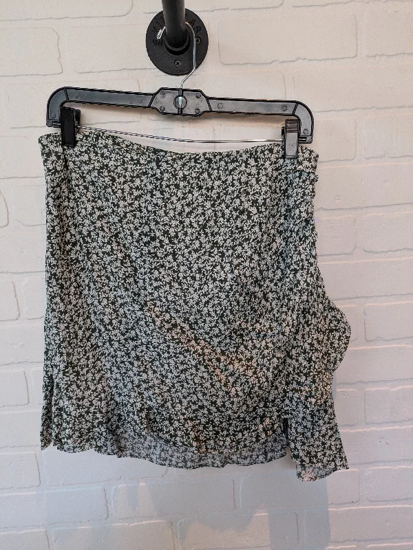 Green & White Skirt Mini & Short 4s13nna, Size 12