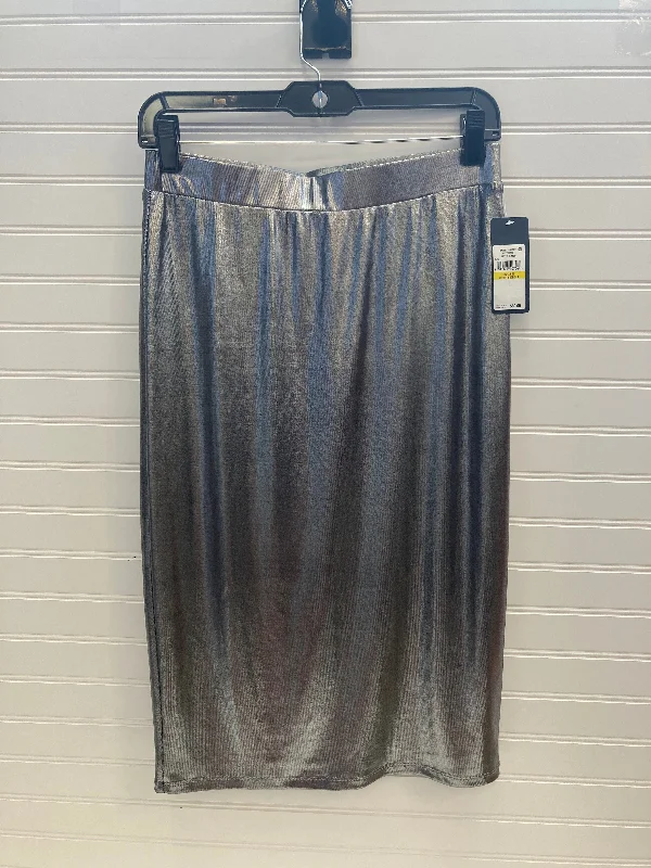 Silver Skirt Midi Rachel Roy, Size M