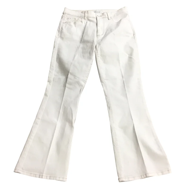 Jeans Cropped By Loft In White, Size: 6