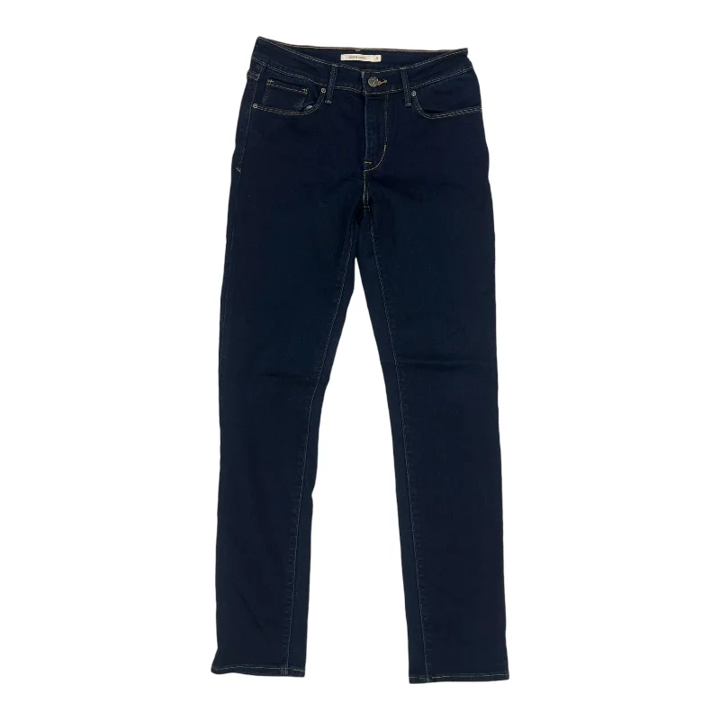 Jeans Skinny By Levis In Blue Denim, Size:6