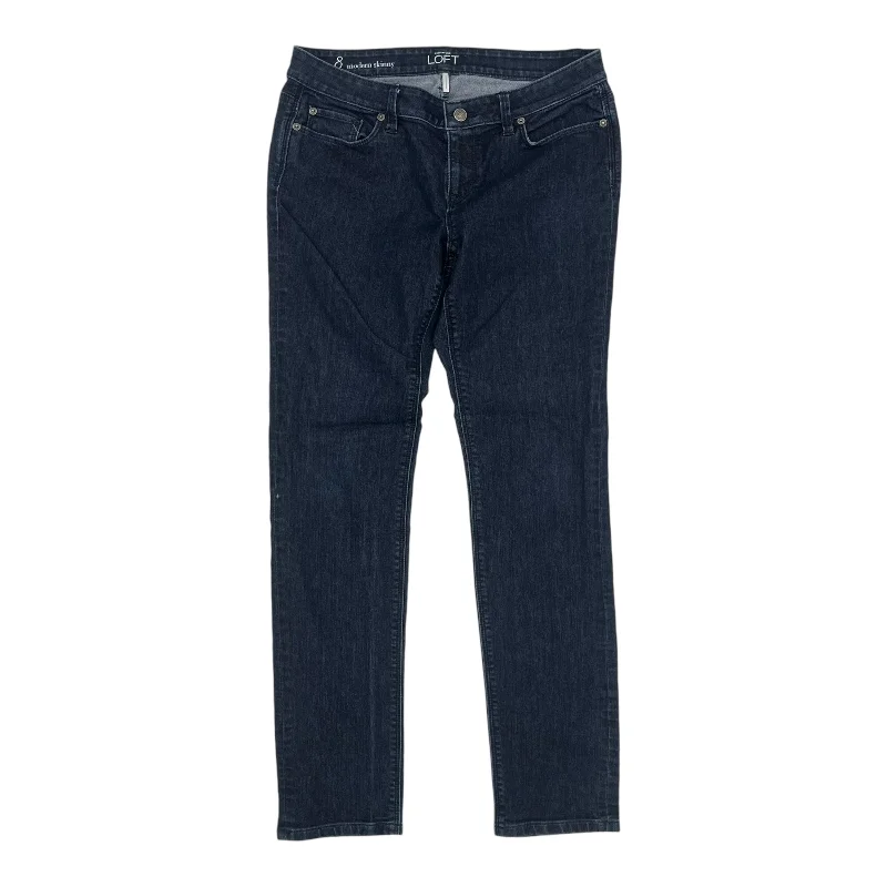 Jeans Skinny By Loft In Blue Denim, Size:8