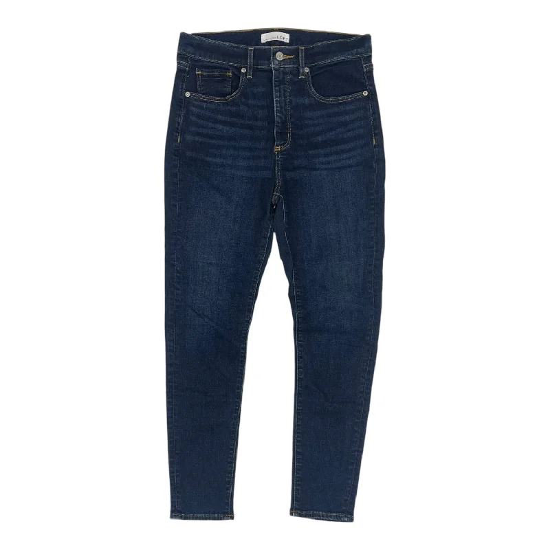 Jeans Skinny By Loft In Blue Denim, Size:6