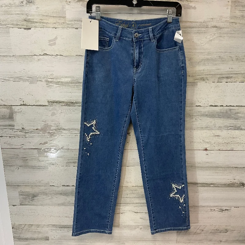 Jeans Straight By Ethyl In Blue Denim, Size: 4