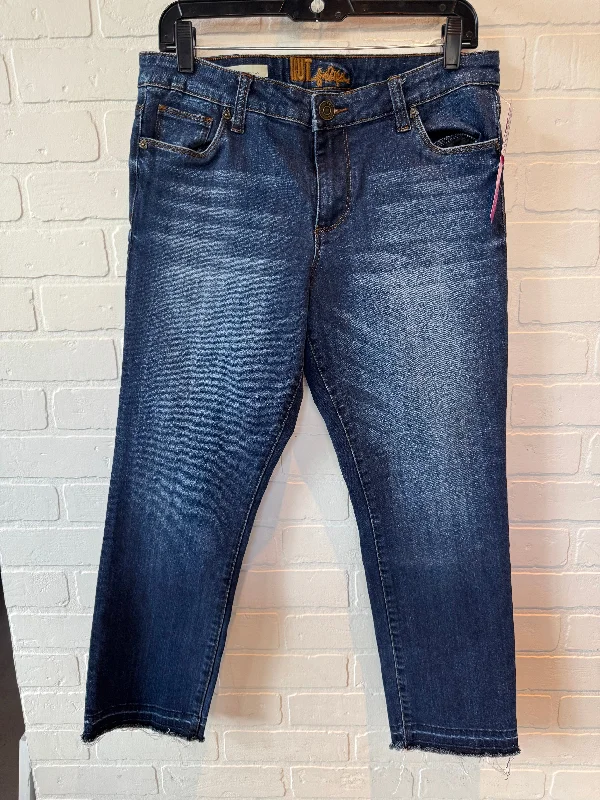 Jeans Straight By Kut In Blue Denim, Size: 10