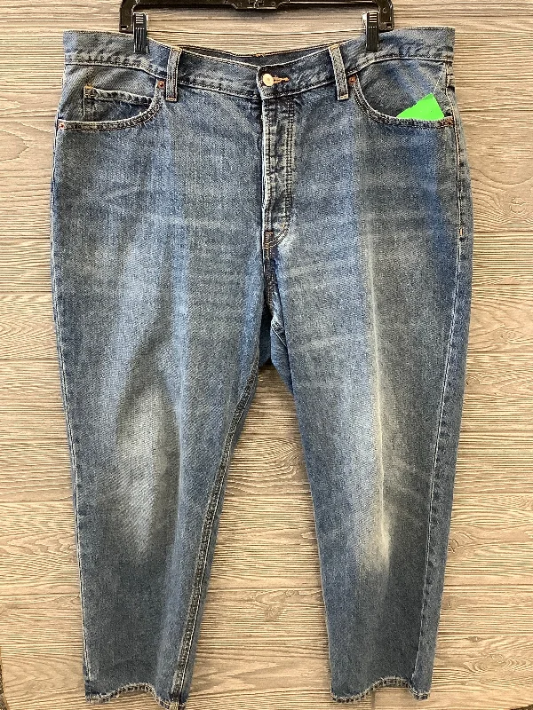 Jeans Straight By Old Navy In Blue Denim, Size: 18