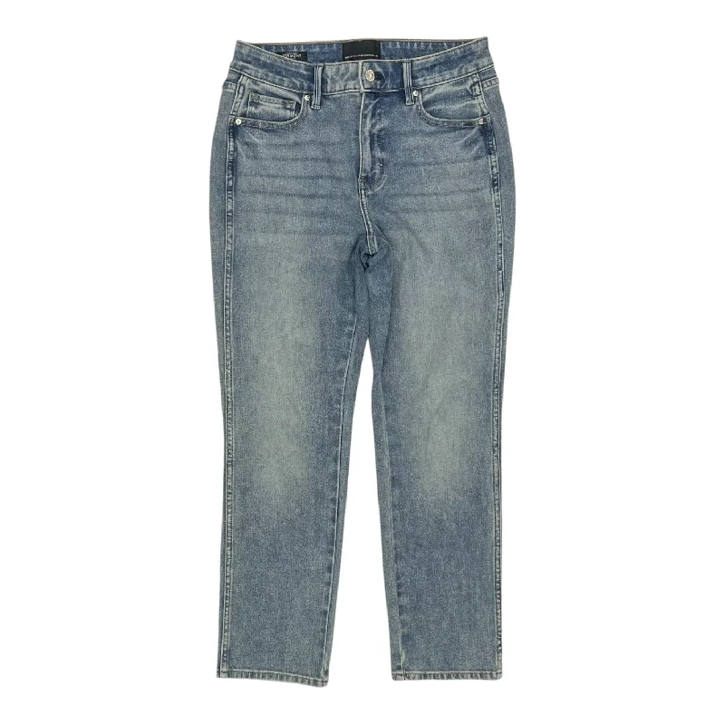 Jeans Straight By White House Black Market In Blue Denim, Size:4