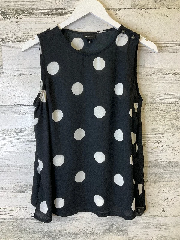 Black & White Top Sleeveless Who What Wear, Size M