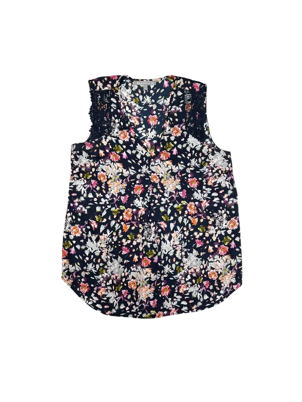 Floral Print Top Sleeveless Daniel Rainn, Size S