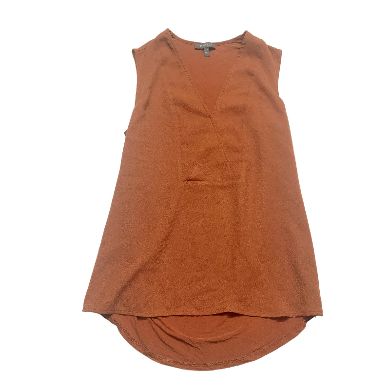 Orange Top Sleeveless Madison, Size Xs