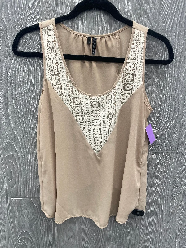 Tan Top Sleeveless Maurices, Size S