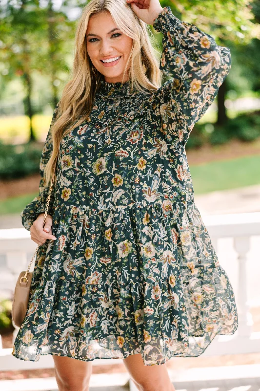 Fate: All A Drean Emerald Green Floral Dress