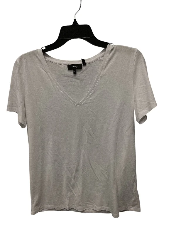 Top Short Sleeve Basic By Theory In White, Size: M