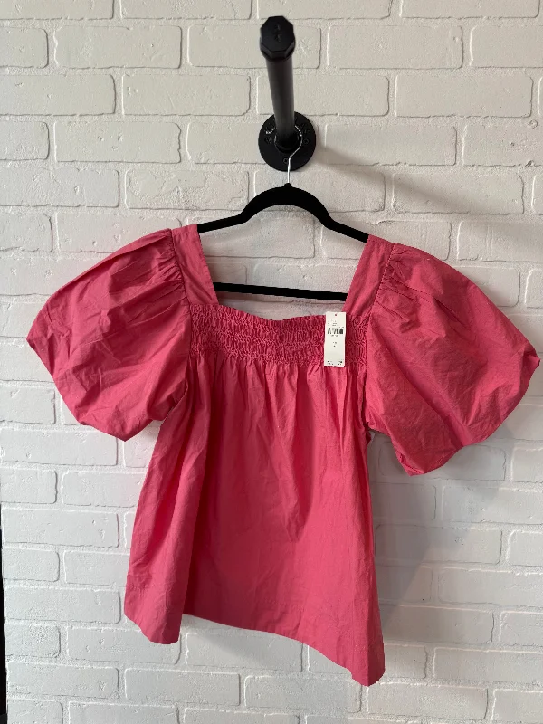 Top Short Sleeve By Maeve In Pink, Size: Xs