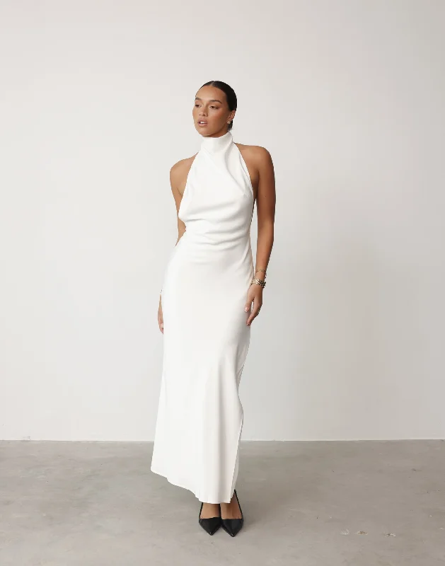 Clara Maxi Dress (White)