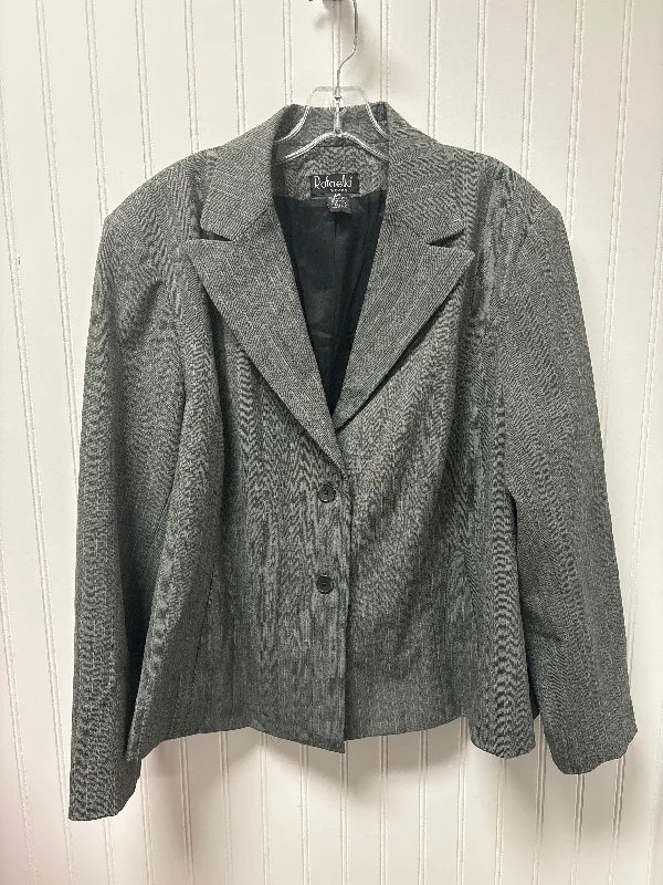 Grey Blazer Rafaella, Size 1x