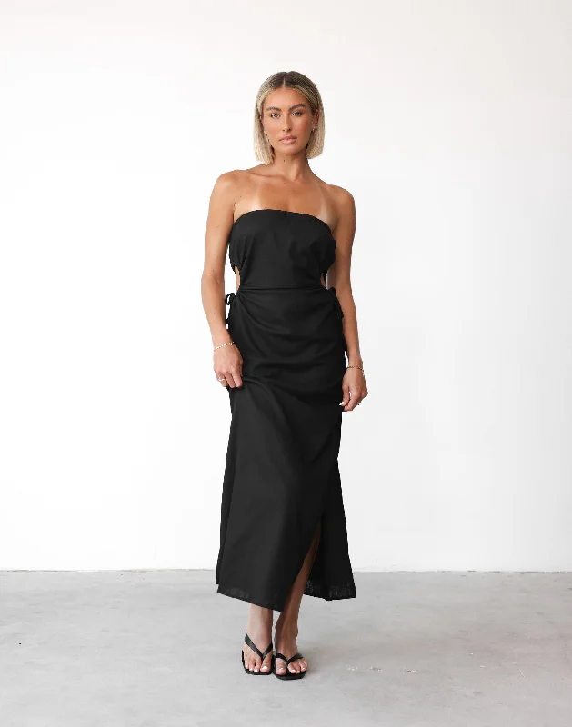 Mikaela Maxi Dress (Black)