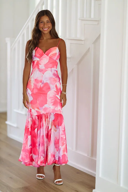 My Only Wish Maxi Dress - Pink and Purple