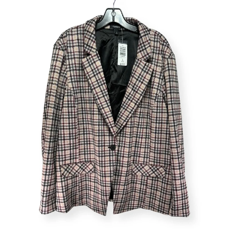 Plaid Pattern Blazer Torrid, Size 3x