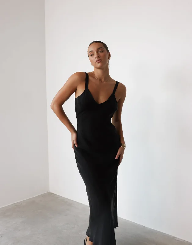 Zaya Maxi Dress (Black)