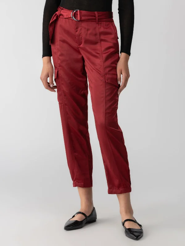 Classy Cargo Standard Rise Trouser Garnet