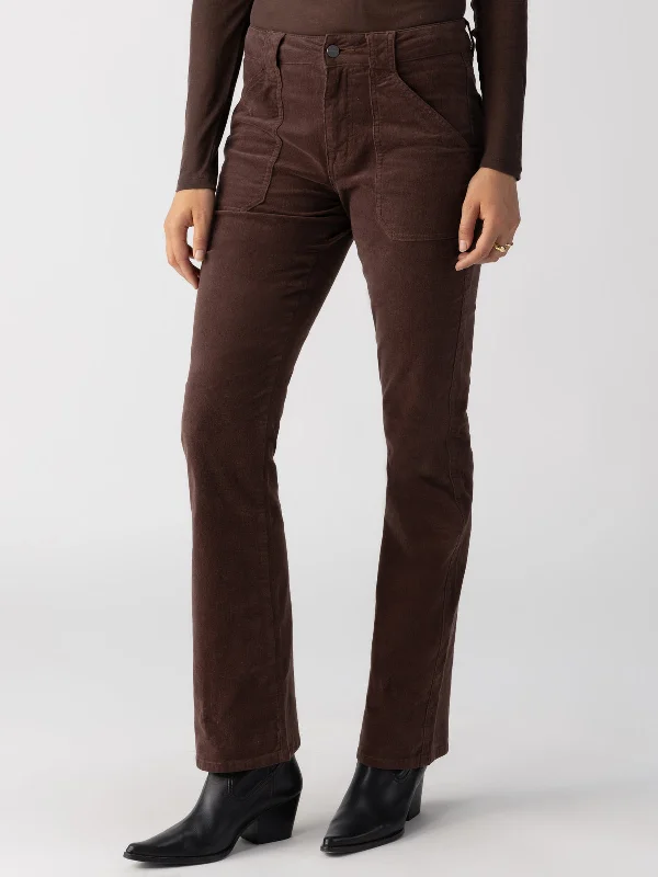 Corduroy Hayden Bootcut Standard Rise Pant Brown Sugar