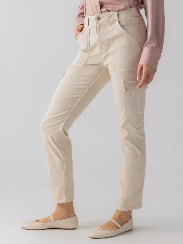 Sculpted Hayden Slim Straight Standard Rise Pant Toasted Almond