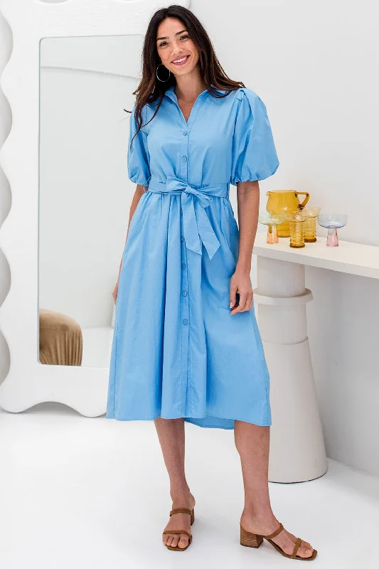 Shannon Midi Dress Blue