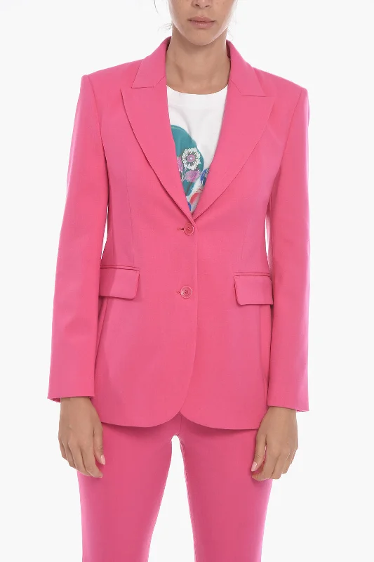 Ermanno Scervino Single-breasted Lined Blazer with Peak Lapel