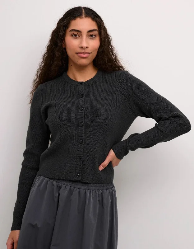 Kaffe Amy Cardigan Sweater BLACK OYSTER