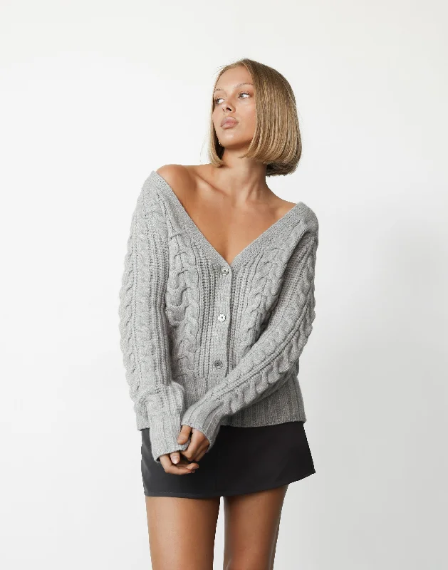 Bailey Cardigan (Grey)