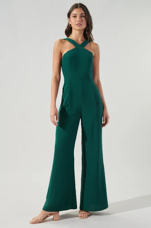 Caline Cross Neck Jumpsuit