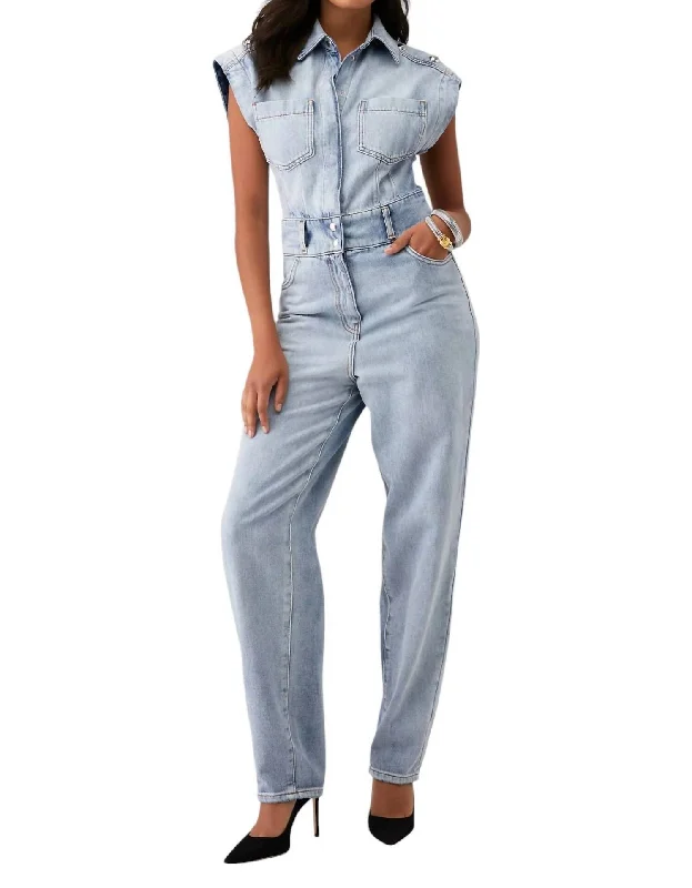 Firat Jumpsuit In Blue Washed