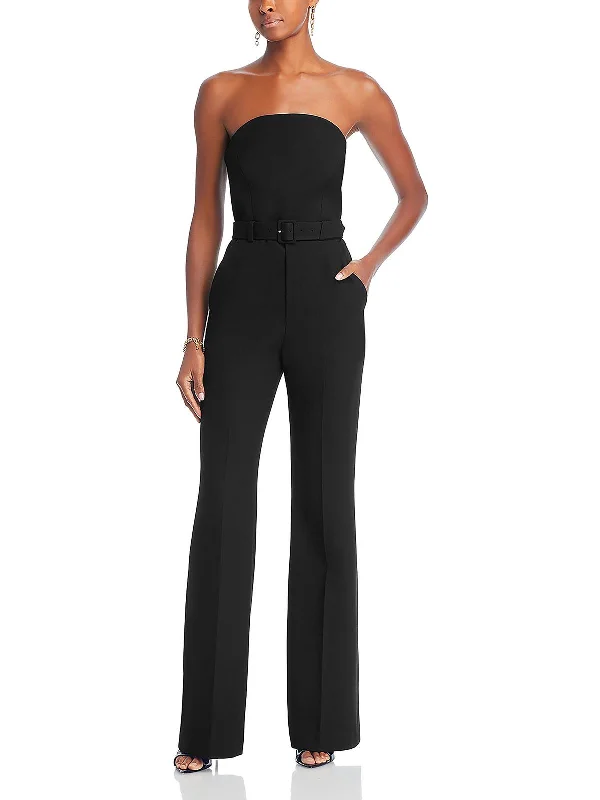 Kate Womens Strapless Wide Leg Jumpsuit