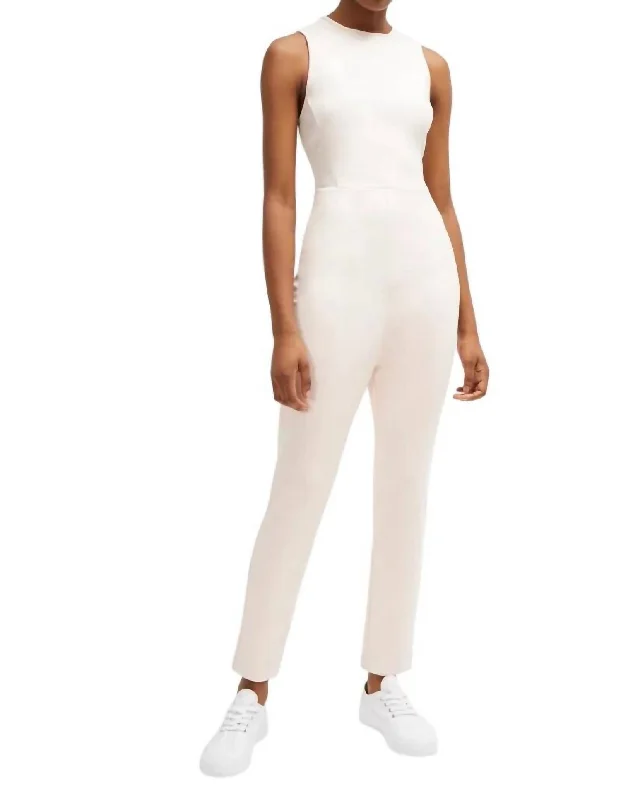 Sleeveless Sundae Lula Stretch Jumpsuit In Pink