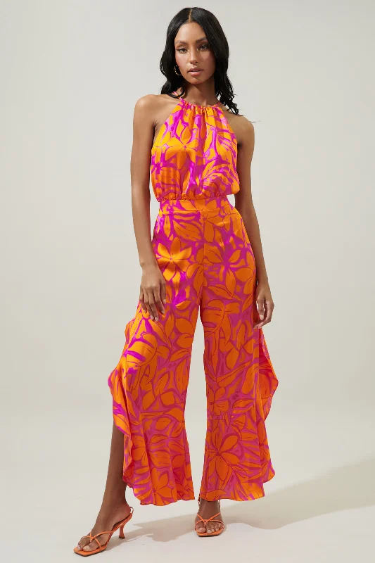 Sweet Chili Jules Trapeze Split Leg Jumpsuit